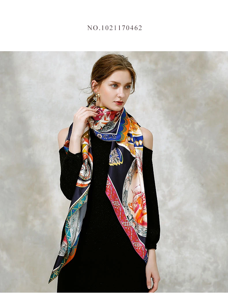 [BAOSHIDI] шелк, Модный женский шарф, 16 момме, толстые, бесконечность 132*132, зимние шарфы, роскошный бренд, подарки, Дамская шаль из чистого шелка