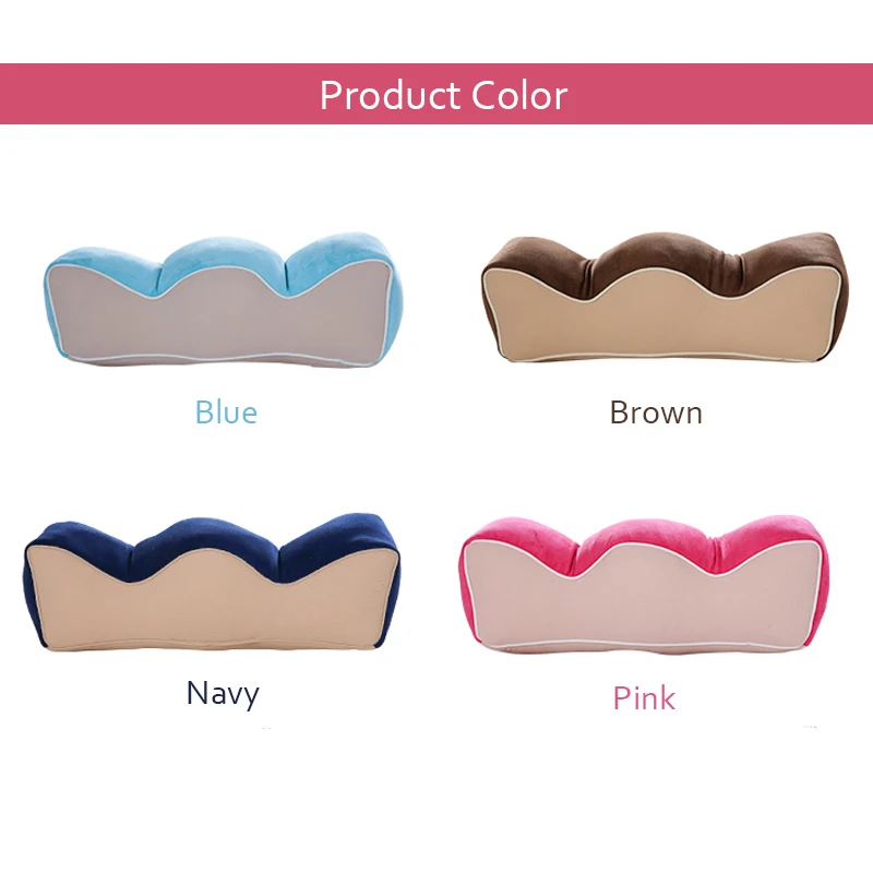 L080-Knee Leg Pillow Travel Pillow Wave Memory Foam Pregnancy   Pillow Wedge Leg Cushion Sciatic Nerve Pain Relief Body Sleeping Pillow (8)