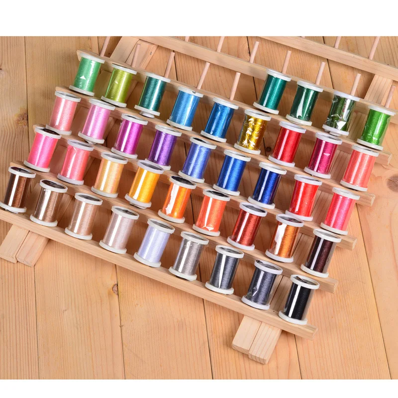 40 цветов катушка хлопок шелк Вышивка Вязание нить оверлок пряжа для вязания для семьи Швейные аксессуары