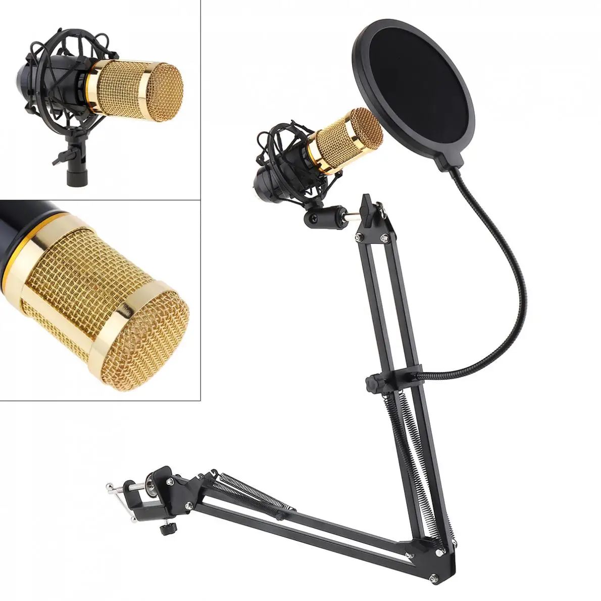 Professional BM 800 Capacitor Studio Microphone Double layer Elastic