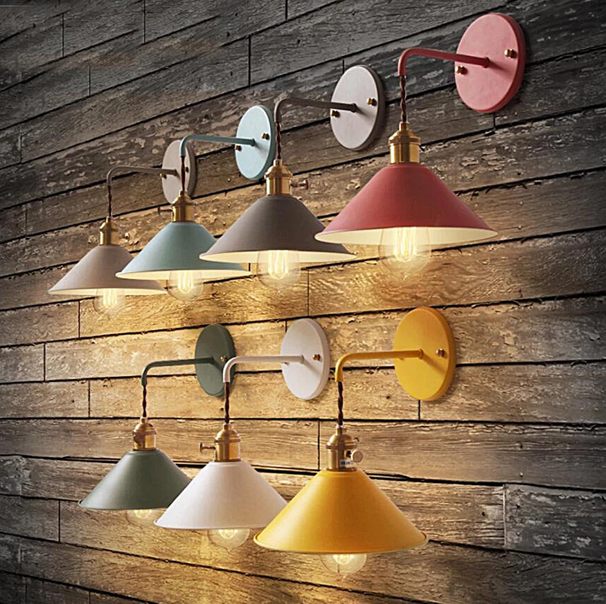 LED Modern Wall Light Indoor Lighting Fixture for Living Room Bedroom Dinging Design Colorful Iron Creative Home Decoration | Освещение