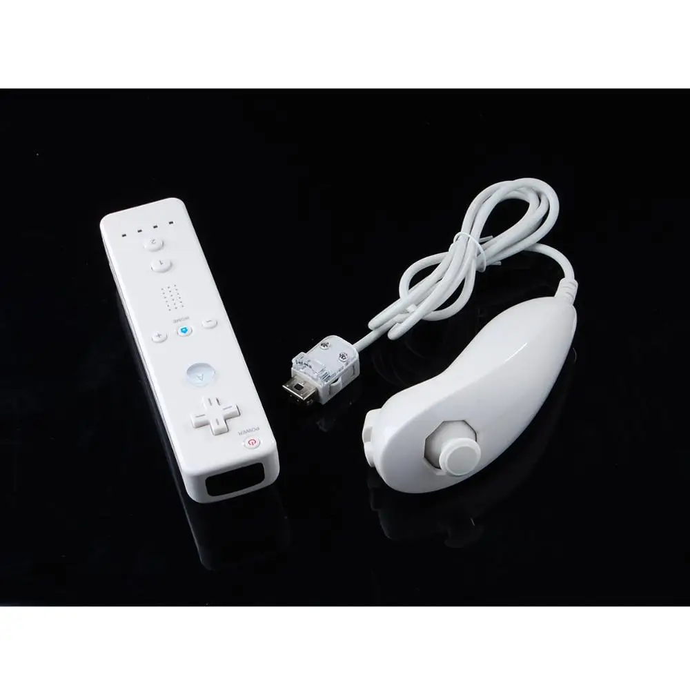 

EastVita For Nintend w ii Wireless Remote Controller and Nunchuk Nunchuck Controller Combo Set Bundle for Switch game pads