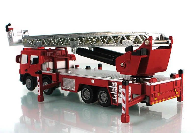 

Hot sale Fire truck Set Kids Toy 1:50 car model alloy diecast Kaidiwei 620014 KDW Ladder truck Recovery vehicles boy gift