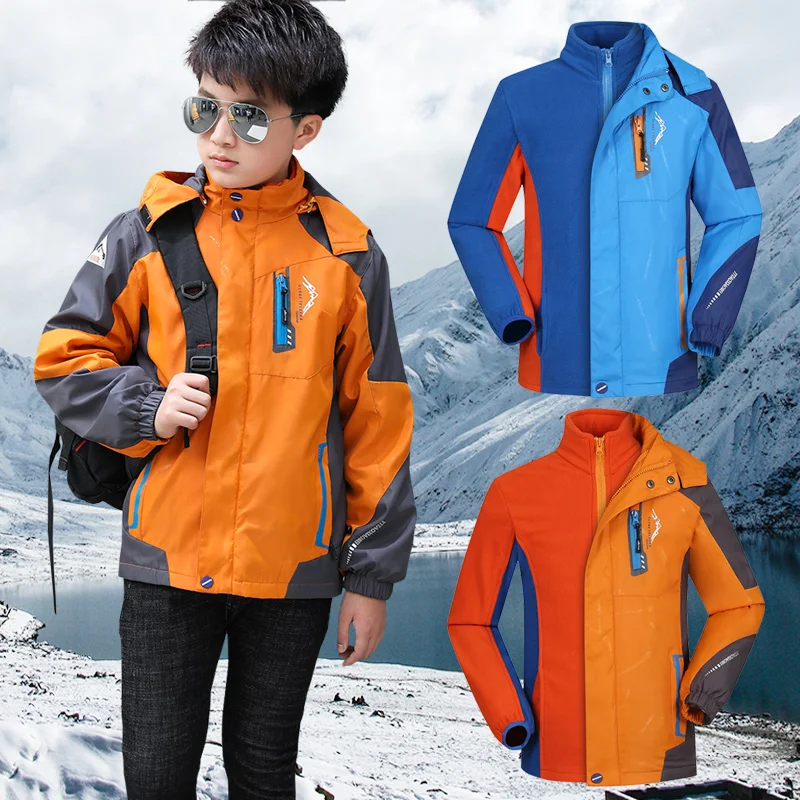 

New 2018 Winter Children Outerwear Warm Coat Sporty Kids Clothes Waterproof Windproof Thicken Boys Girls Cotton-padded Jackets