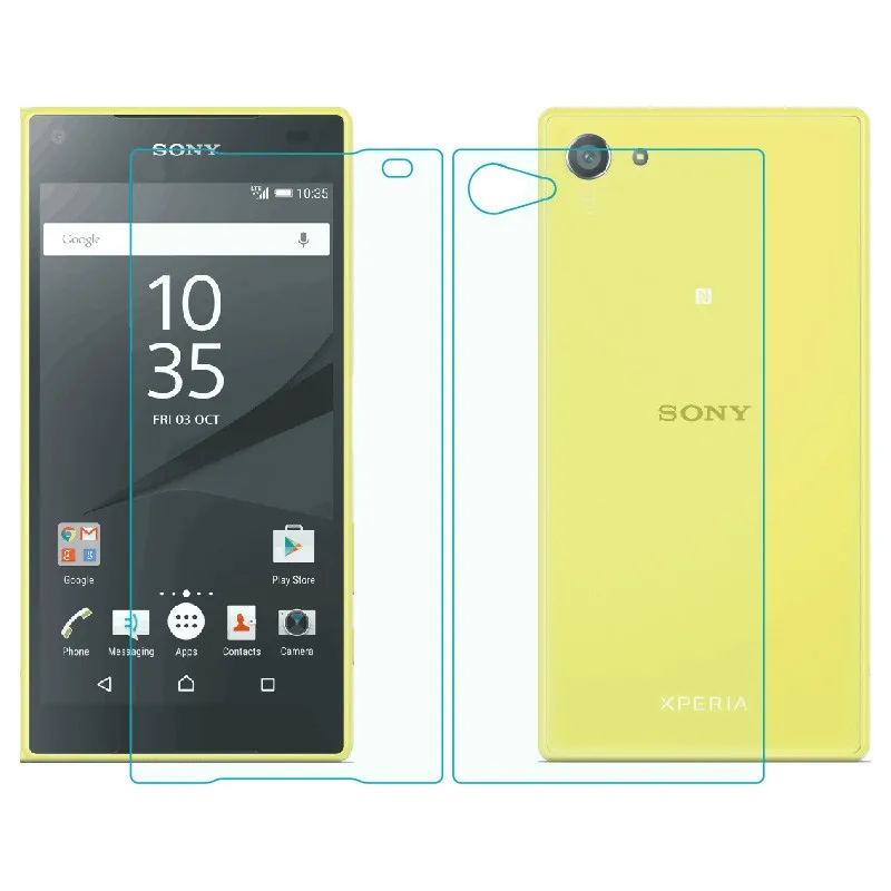 Переднее и заднее закаленное стекло для sony Xperia Z Z1 Z2 Z3 Z4 Z5 M4 M5 Compact Mini Plus Защитная пленка для экрана