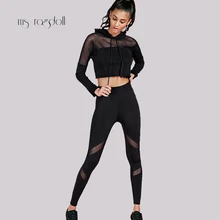 

Tracksuit Women Yoga Set Gym Fitness Clothes Shirt+Pants Running Tight Jogging Workout Workout Leggings Sport Suit plus size