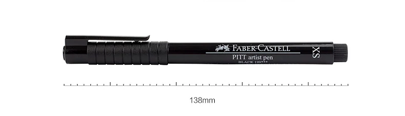 Faber-Castell Pitt Книги по искусству ist ручка черный Manga деталь перья Книги по искусству кисть, маркер Водонепроницаемый Pigma Микрон Fine Line Комплект 01