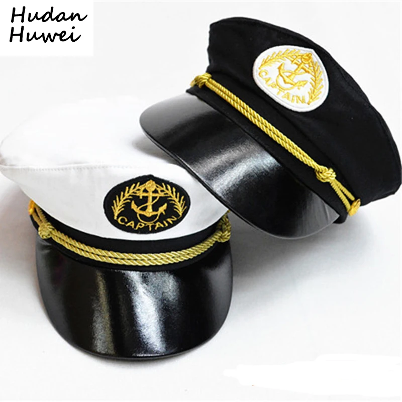 

Casual Cotton Naval Cap for Children Captain Hats Students Performing Uniform Cap Boyhood Army Caps Boys Girls Military Hats