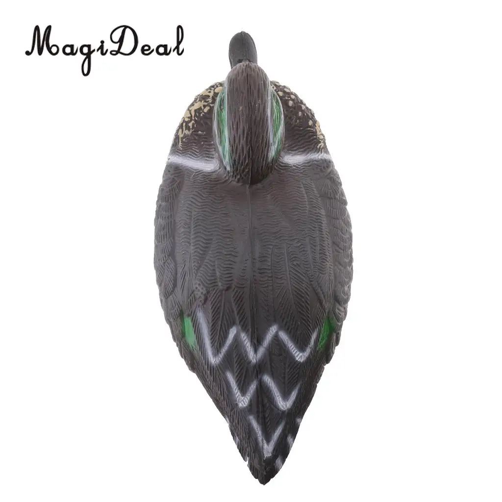 MagiDeal Durable 3D Lifelike Floating Hunting Shooting Drake Duck Decoy Decoying Female/Male Duck Yard Garden Ornament Accessory