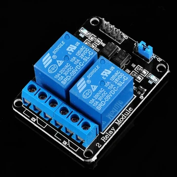 

10Pcs/Lot 2 Channel 5V Relay Module Relay Expansion Board For Arduino Uno R3 Raspberry Pi 3 ARM PIC AVR Free Shipping