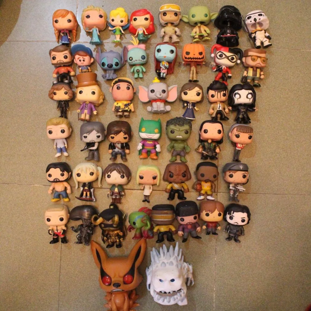 

Imperfect Funko POP TV: Star Trek, Kobe, Game of thrones, Naruto, Wow, Boxer, Horror Movie Series Loose Figure Toy No box