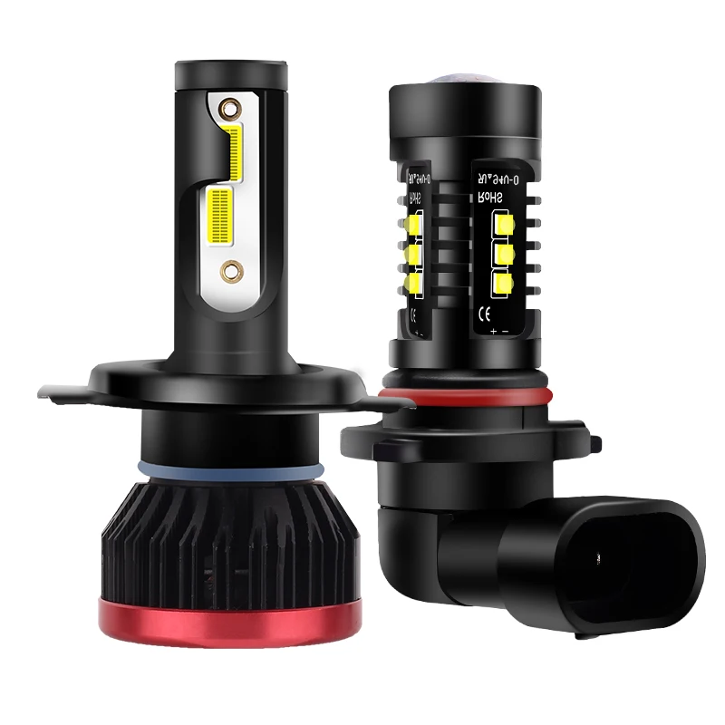 

2PCS H7 H4 LED Headlight Bulb 10000LM/PCS 50W+ 2PCS H8 H11 LED Fog Light Bulbs 4000LM HB4 HB3 H9 H10 9006 Hi lo 12v 24v