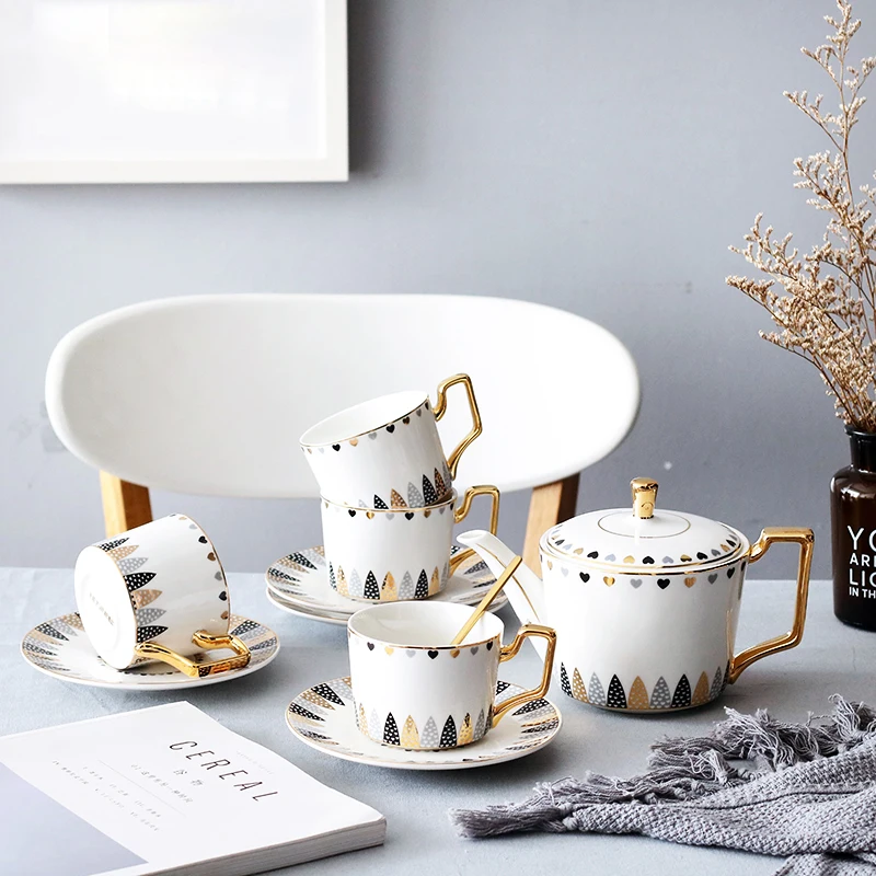  Creative coffee cup set British Porcelain Tea cup Set bone china Scented tea party Teatime Afternoo - 33034200445