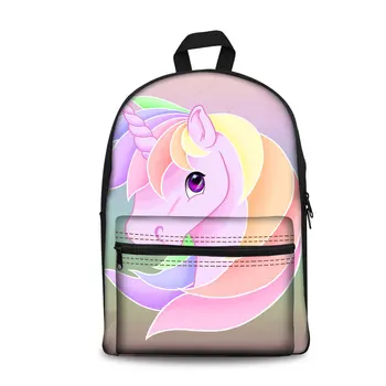 

Unicorn Cartoon Pattern 3D Printed Daypack Bag 2018 Luxury for Ladies School Bags Book Camping Backpack Boys Girls Schoolbag