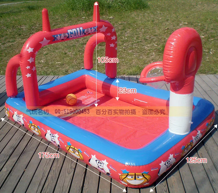 

Xx8011 Inflatable Play Pool With Basketball,Football & Ring Toss Swimming Pool For Kids Made Of Nontoxic High Density Tough PVC
