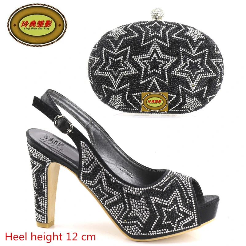 JJC602 Nice Design Italian Shoes With Matching Bags Latest