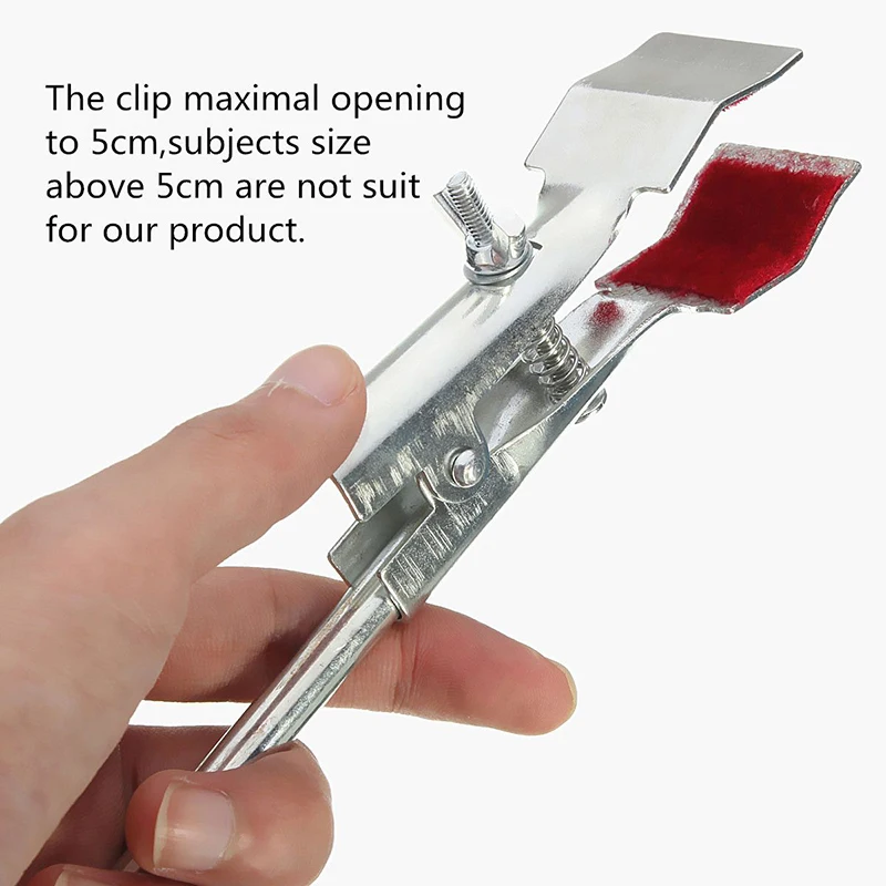 Mayitr Lab Flask Clamp Condenser Holder Iron Clip Experimental Equipment 7x28x180mm