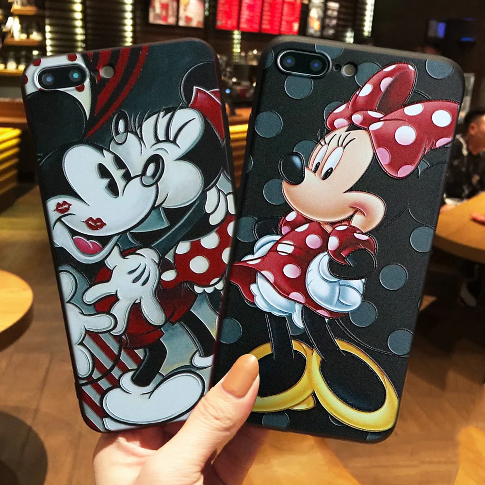 

3D Cartoon Floral Phone Case For iPhone 7 Plus 8 6 6S 5 5S SE Soft Silicon Cover For iPhone X XS XR 11Pro MAX Flower Emboss Case