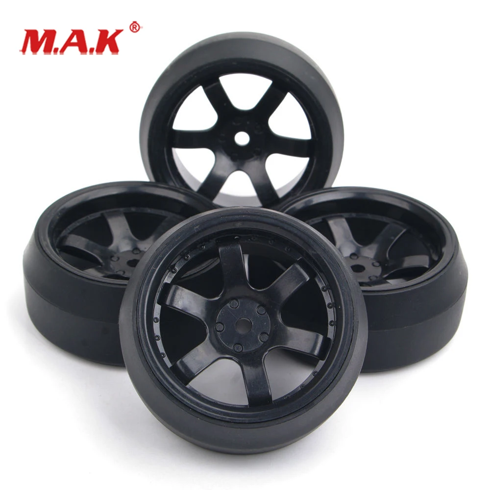 

4Pcs/Set Rc Drift Tires & Wheel Rim with 6mm Offset and 12mm Hex fit HPI HSP RC On-Road Racing Car Parts and Accessories