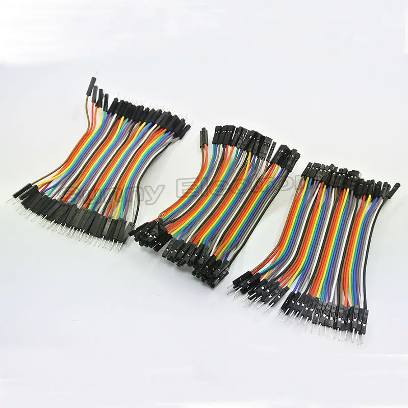 

Dupont line 120pcs 10cm male to male + male to female and female to female jumper wire Dupont cable