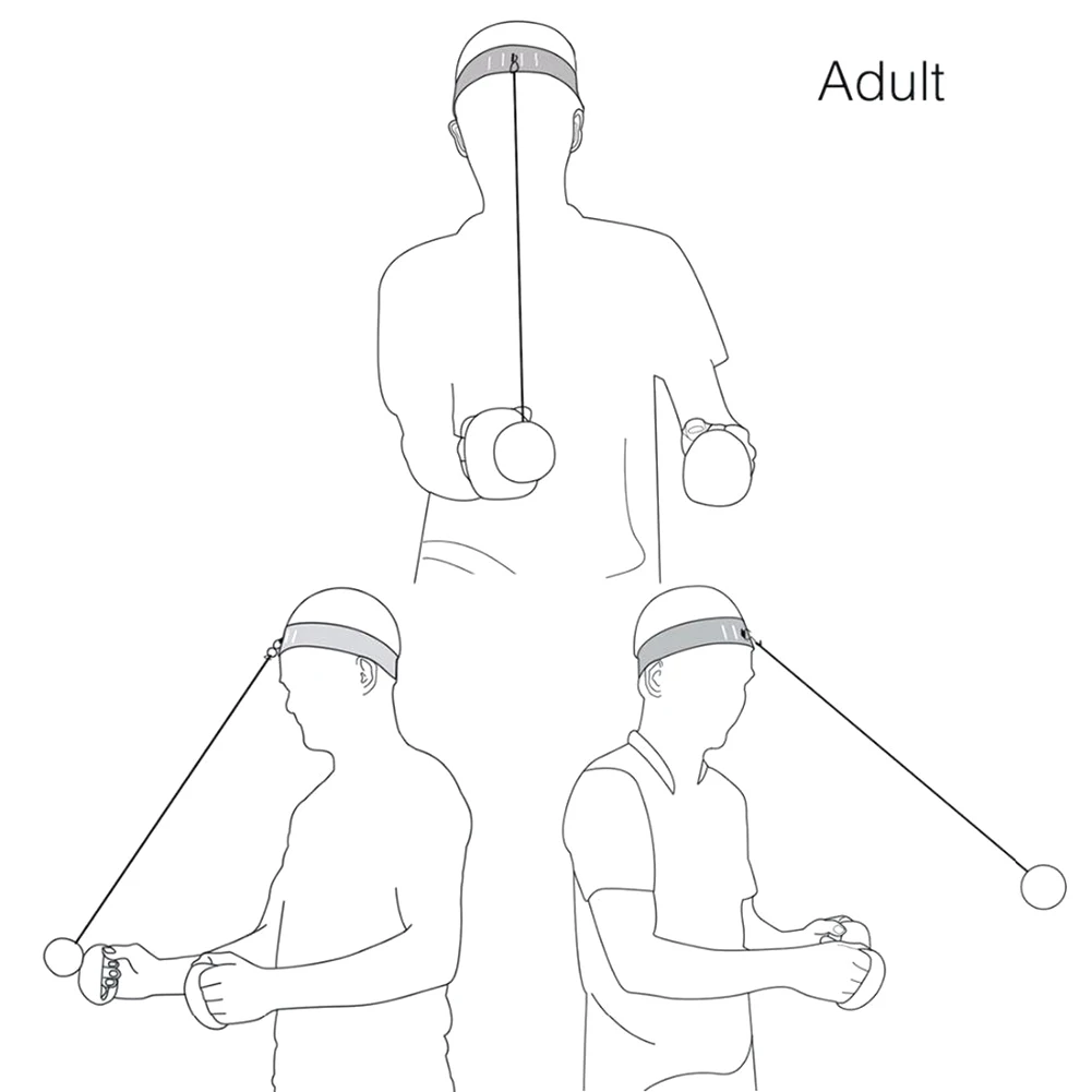 Boxing Fight Ball Tennis Ball with Head Band for Reflex Reaction Speed Training in Boxing Punching