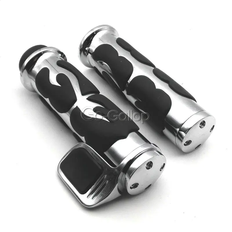 Ручки с пламенем 1 дюйм для Kawasaki Vulcan VN 900 1500 1600 1700 Classic/Harley Dyna Sportster Touring XL 1200 Cruiser|grips