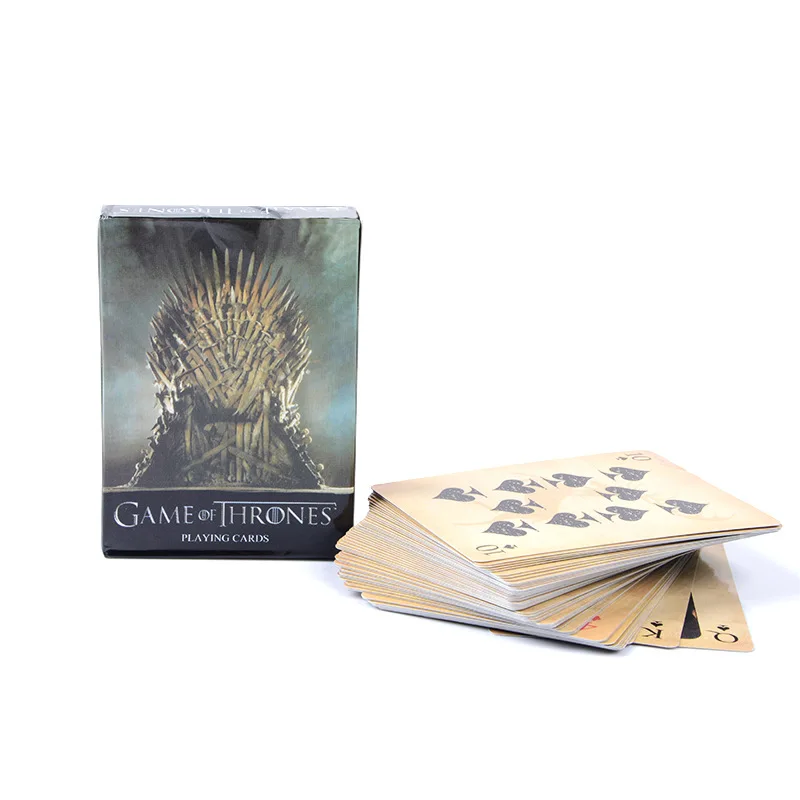 

Movie Game of Thrones Cosplay Props Stark Jon Snow Daenerys Targaryen Dany Dragon Mother Playing Cards Board Game