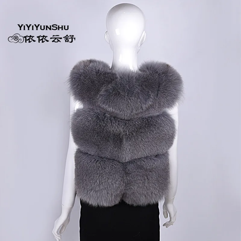 Luxe 4 3 6 color Gilet Pour Chaude Femelle Color Épaisse color Nouveau color color 1 Veste Fourrure Renard Réel Femmes 5 Mode color De Yiyiyunshu Russe Hiver Complet 2 Pelt Naturel S4FFUq