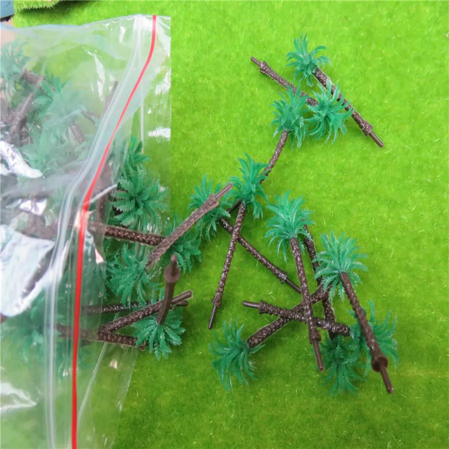 architecture scale model materials artificial miniature palm tree materials04