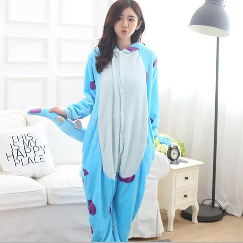 Special Offer Women's Cow Animal Pajamas One Piece Full Sleeve Hooded ...