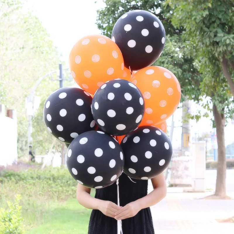 

10Pcs 12inch 2.8g thick matt dot latex balloon Halloween party supplies hotel KTV shopping mall supermarket decoration supplies
