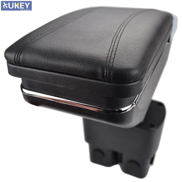 Reposabrazos Universal para consola central de coche, caja de  almacenamiento superior, reposabrazos giratorio - AliExpress