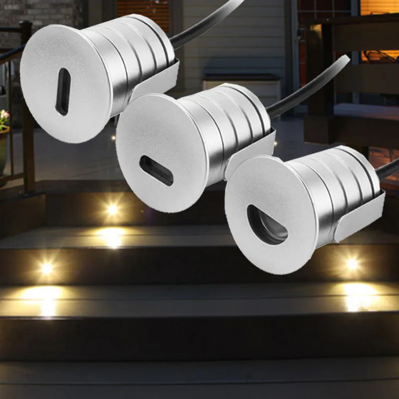 

Led Step Light Outdoor Waterproof Floor Lamp Underground Light Stair Light Corner Spotlight CREE 1w 12v Stainless Wall Spotlight
