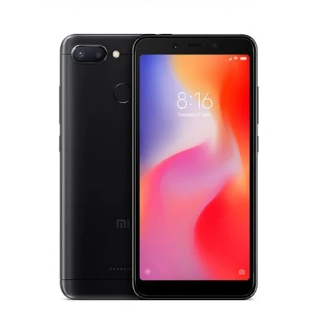 Глобальная версия Xiaomi Redmi 6, 3 ГБ, 32 ГБ, 5,45 дюйма, HD, полный экран, 18:9, смартфон Helio P22, четыре ядра, AI, двойная камера 12 Мп+ 5 МП, CE FCC - Цвет: Black