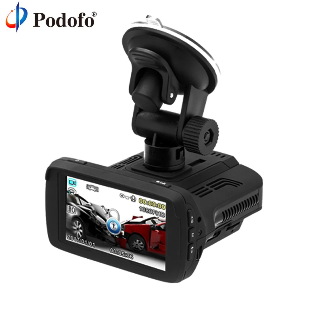 

AMPrime Ambarella A7 Car Dvr Anti Radar Detector GPS 3 in 1 Full HD 1080P Russian Language Video Recorder Registrar LDWS Dashcam