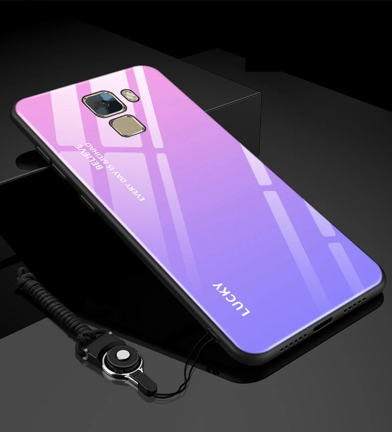 5,2 дюймов для huawei Honor 7 мобильный чехол для телефона для huawei Honor 7 закаленное стекло задняя крышка Honor7 стеклянный чехол s coque