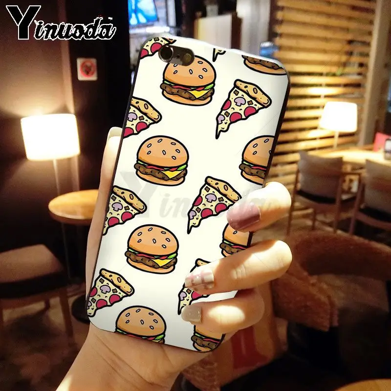 Cute food french fries burger pizza