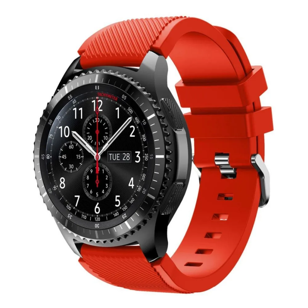 Ремешок силиконовый для Samsung Galaxy watch 46 мм 42 браслет Active band/Gear S3 Frontier/Sport/S2/S 3 2 Amazfit bip