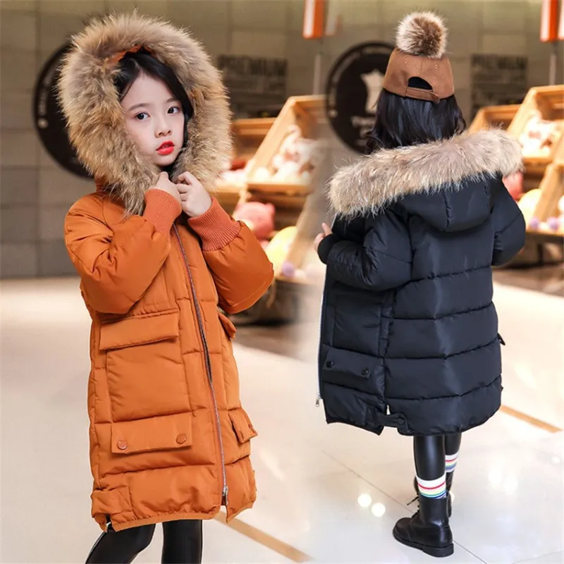 2019 New Girls Coat Winter Thickened Outwear Infant Jackets Kids Parka Baby Winter Coats Kids Jackets Trendy Coats 4 to 9 Years