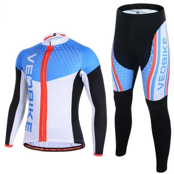 

2017 Autumn patriots Jersey Long Sleeve Cycling Sets 3D Padded Sportswear Mountain Bicycle Bike Apparel Cycling Men Clothing
