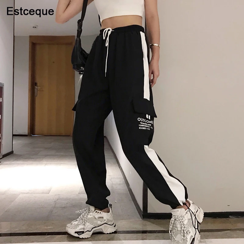 

Fashion Female Cago Pants High Waist Loose Harem Pants Women Slim Pants Overalls Casual Trouser