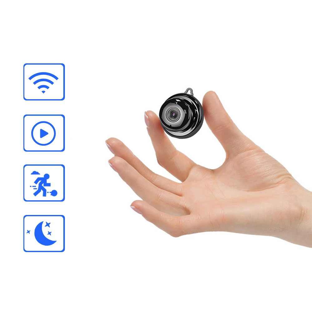 

Wireless Mini WIFI 720P IP Camera Cloud Storage Infrared Night Vision Smart Home Security Baby Monitor Motion Detection SD Card
