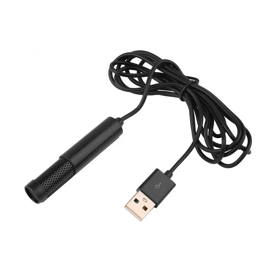 Мини проводной конденсаторный USB 3,5 конденсаторный Студийный микрофон SF-555B черный для компьютера
