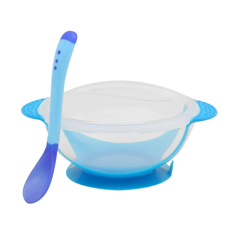 Plate for kids palte with Lid Silicone Baby Bowl Suction BPA Free Feeding Baby Tableware Children Dining Dishes pratos