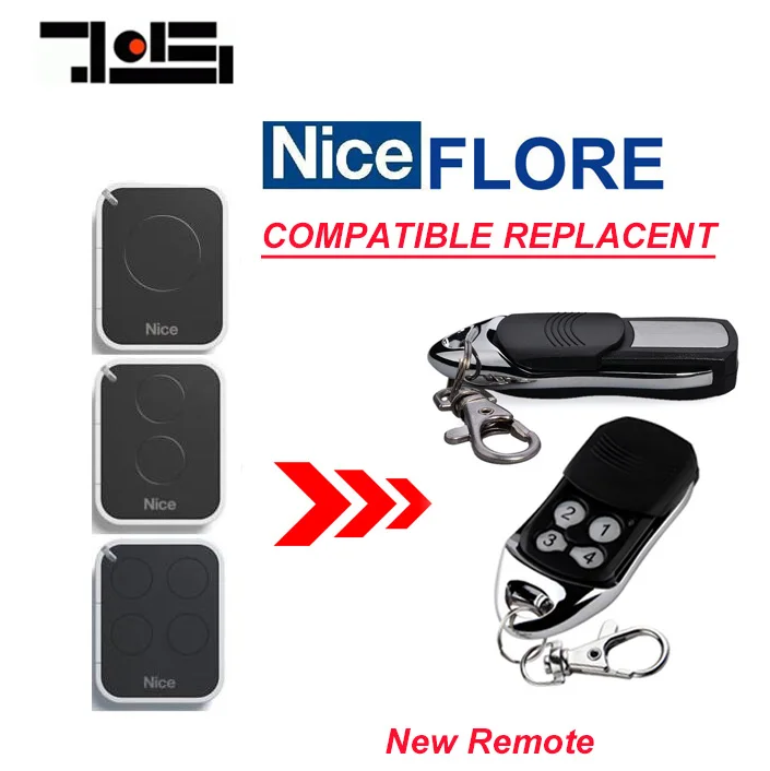 

The remote replace For Nice remote FLO1RE,FLO2RE,FLO4RE 433,92MHZ Rolling code remote