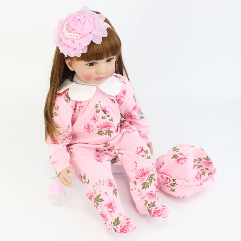 60 см специальное предложение, силиконовая виниловая кукла-Реборн, игрушка принцессы для малышей, реалистичные, живые, Bebe Bonecas, подарок на день рождения