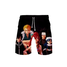 Шорты для косплея с принтом феи и хвоста новые летние быстросохнущие пляжные шорты мужские короткие штаны в стиле хип-хоп пляжная одежда Новые Аниме