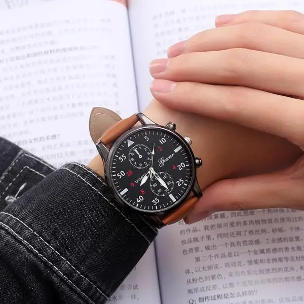 

Fashion Sport Wrist Watch Men Watch Leather Band Military Watches Men's Watch Mens Clock Relogio Masculino Orologi Reloj Hombre