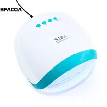 Bfaccia 72 Вт светодиодный Сушилка для ногтей Star4 светодиодный 30 Сушилка для ногтей сушка лака для ногтей автоматический таймер
