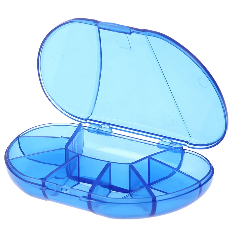 1PC Weekly 7 Days Tablet Container Box Outdoor Travel Transparent Dispenser 8 Grid Medicine Storage Box Pill Cases Portable